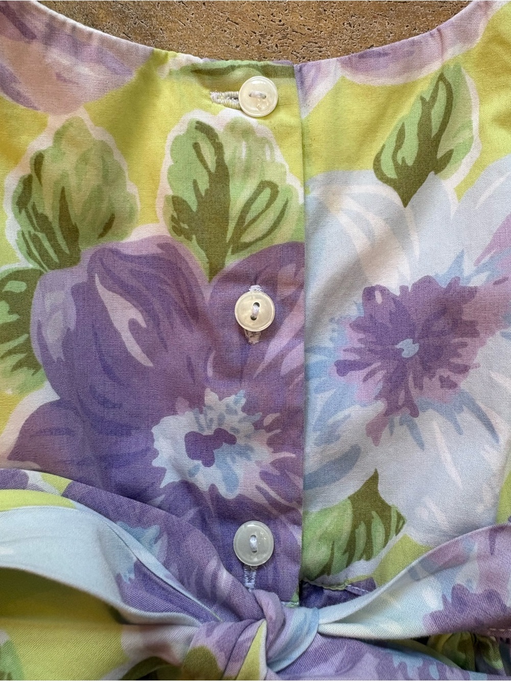 Janie and Jack Baby Girl Summer Floral Easter 2010 Dress 6-12M 100% Cotton - Picture 3 of 5